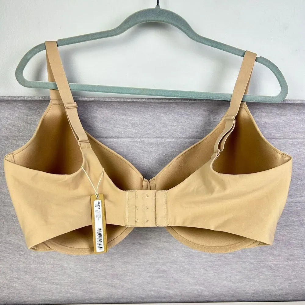 SKIMS Womens 42DDDD Demi Bra‎ Clay Underwire Molded T Shirt NWT Shapewear - Picture 6 of 9
